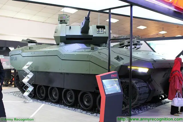 At DSA 2016, the Defence Services Asia in Kuala Lumpur (Malaysia), the Turkish Defense Company FNSS presents for the first time in the ASEAN region, the KAPLAN-20, a new generation of light tracked armoured fighting vehicle that has the ability to move together with main battle tanks. 