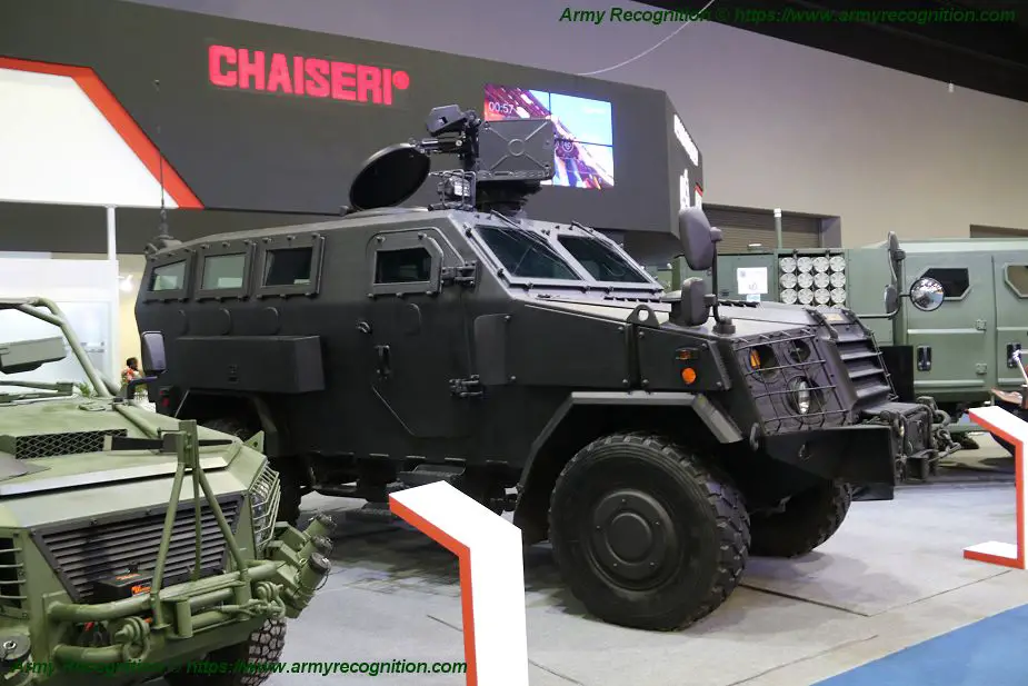 Chaiseri from Thailand presents its First Win anti riot vehicle at DSA 2018 925 001
