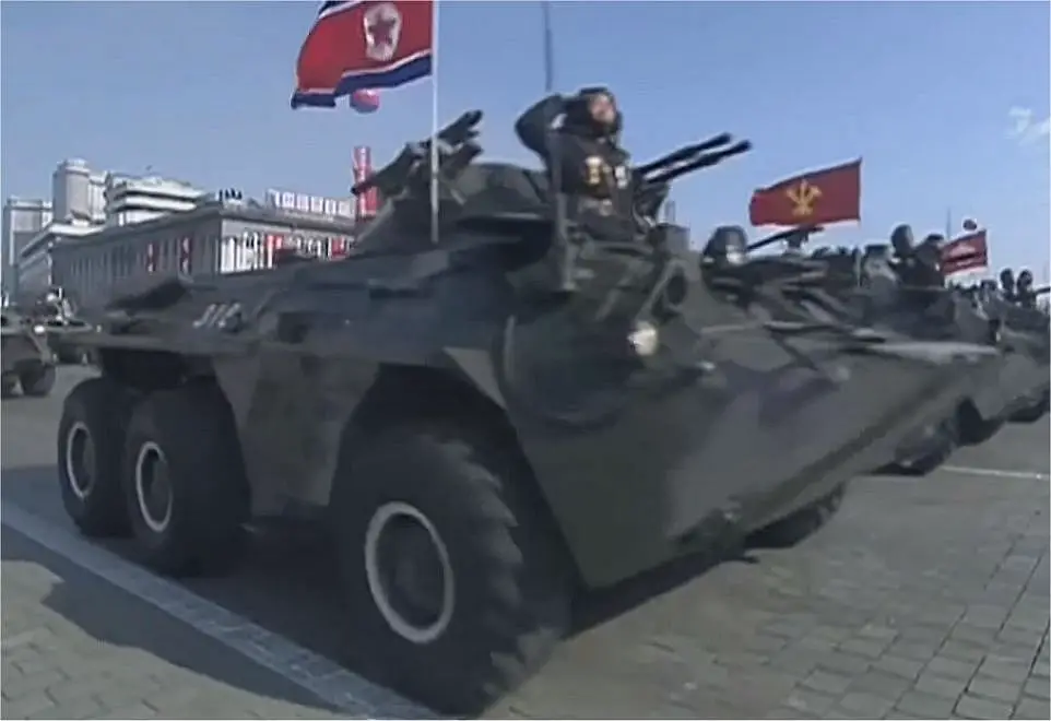 M 2010 6x6 APC armoured vehicle personnel carrier North Korea army military parade February 2018 925 001