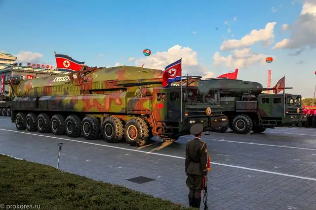 KN-08 No-dong-C Hwasong-13 ICBM intercontinental ballistic missile North Korea Korean army defense industry 640 002