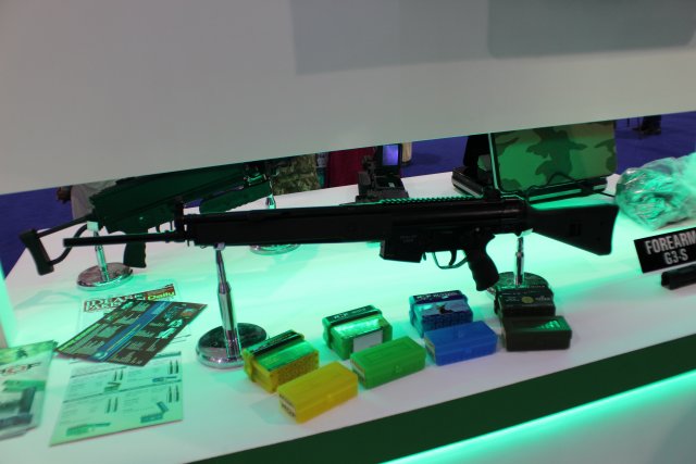 At IDEAS 2014, which is held in Karachi from 1st to 4th December, Pakistan Ordnance Factories, leading manufacturer in small arms and ammunitions, is unveiling three new products for civilian and military uses: the G3S .308 WIN dedicated to hunting and shooting sports, and the POF-4 Pistol 9x19mm and the POF-5 9x19mm, both optimized for security and military uses.
