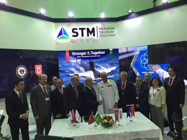 STM Aselsan and Havelsan hold the signature ceremony of Agosta-90B modernization at IDEAS 2016 002