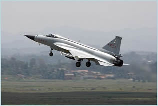 The JF-17 Thunder is a light-weight, single-engine, multi-role combat aircraft developed jointly by the Pakistan Air Force, the Pakistan Aeronautical Complex (PAC) and the Chengdu Aircraft Industries Corporation (CAC) of China. Its designation "JF-17 Thunder" by Pakistan is short for "Joint Fighter-17", while the designation "FC-1 Xiaolong" by China means "Fighter China-1 Fierce Dragon".