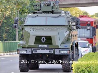 Peacekeeper PRV Protected Response Vehicle 6x6 armored technical data sheet specifications description information identification intelligence pictures photos images infantry fighting vehicle Singapore army defence industry military technology