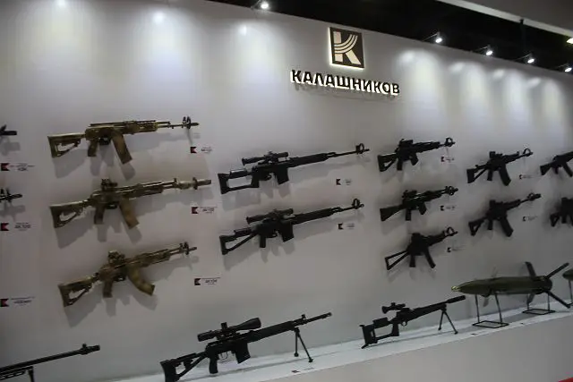 Kalashnikov Concern Russia assault rifle Defense and Security 2015 exhibition Thailand Bangkok 640 001