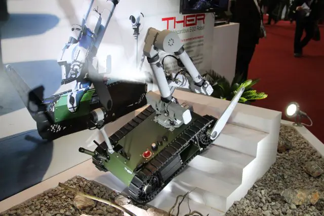 Thailand leading companies AVIA Group is exhibiting its new EOD robot THER at Defense and Security 640 001
