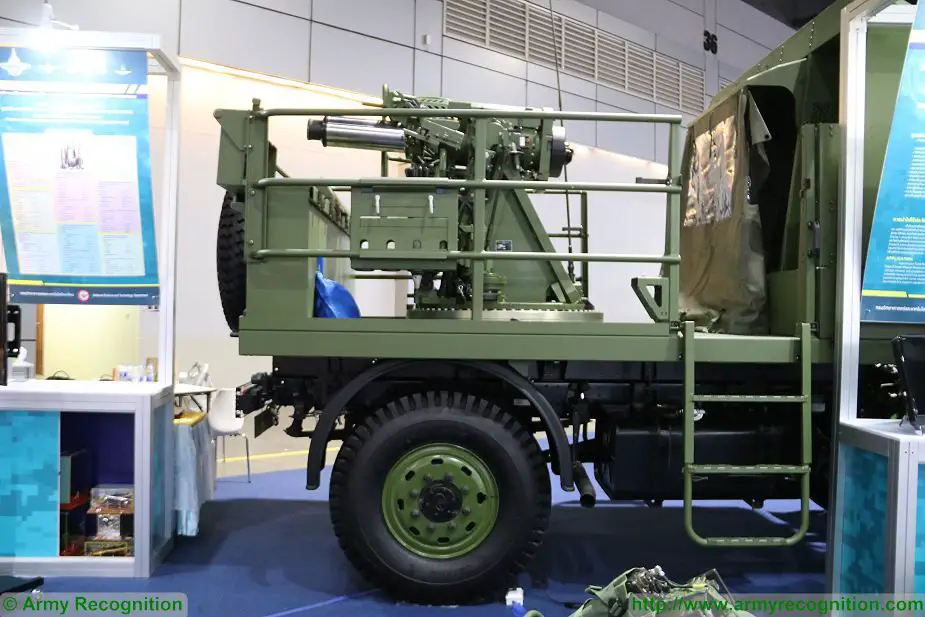 ATTM Autonomous Truck Mounted Mortar 120mm developed by Thailand Defense and Security Thailand 2017 in Bangkok 925 002
