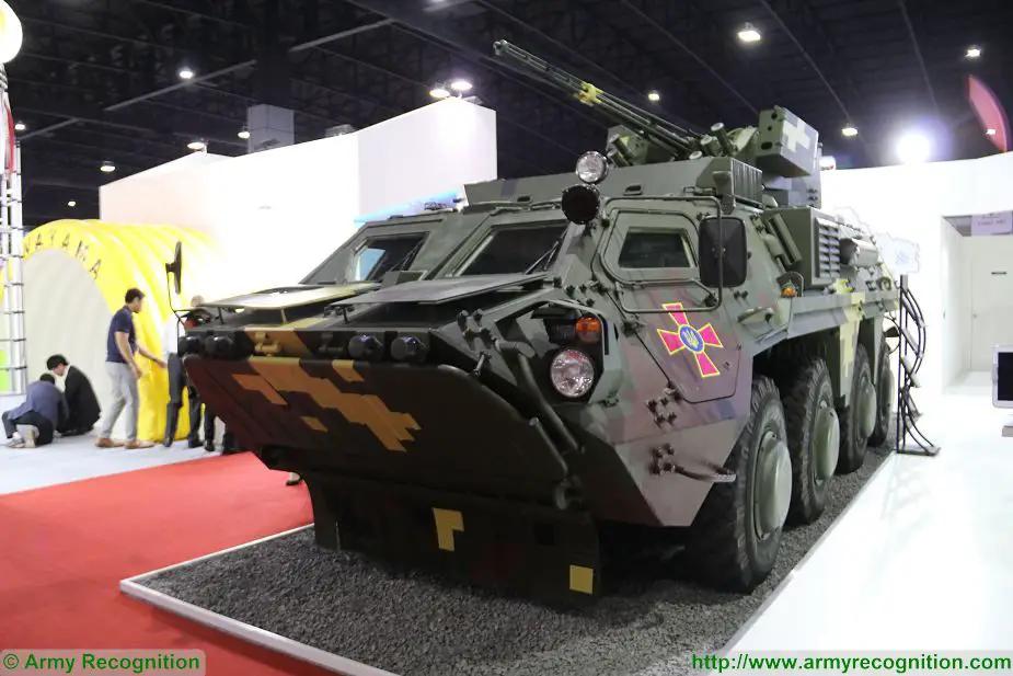BTR 4E 8x8 armoured vehicle Ukraine Defense and Security 2017 Exhibition Thailand Bangkok 925 001