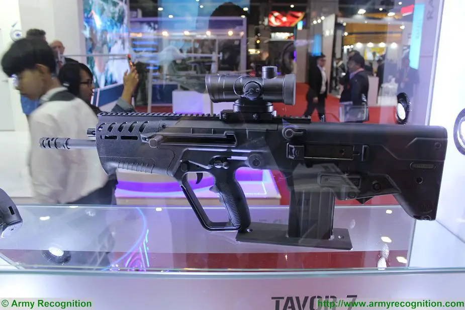 Tavor 7 Bullpup Rifle 7 62x51mm caliber Defense and Security Thailand 2017 in Bangkok 925 001