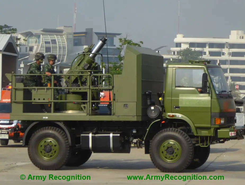 Defense Security Thailand 2019 Thai Army demonstrates truck mounted 120mm mortar