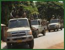 A column of Chadian soldiers moved north from Niger’s capital Niamey on Tuesday, January 22, 2013, to join French and African forces battling to free northern Mali from the grip of armed Islamic groups. 