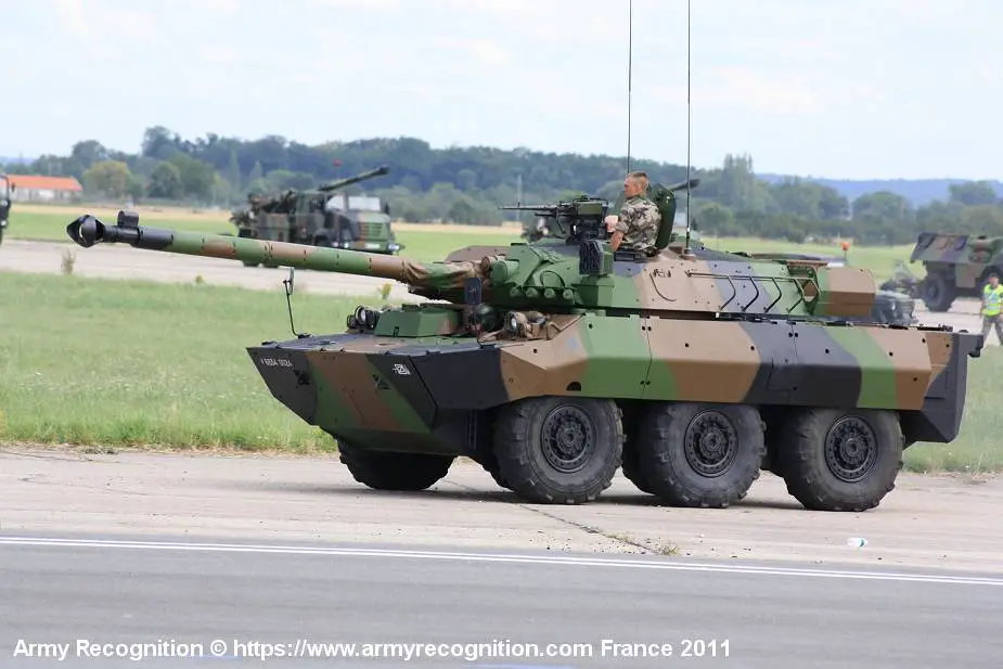Ukrainian AMX 10RC anti tank armored vehicle dubbed Sniper Rifle in battle against Russian tanks 925 002