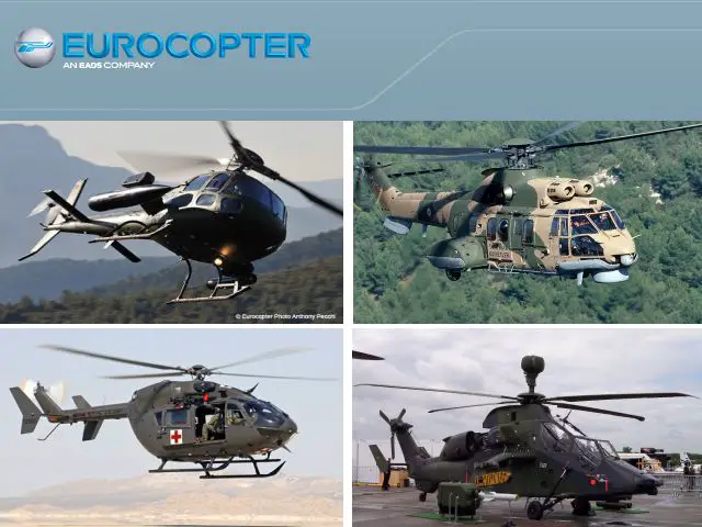 Eurocopter military civil army helicopters France French aviation defense industry technology 