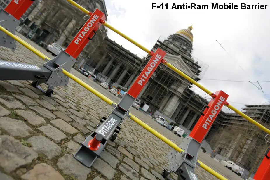 F 11 anti ram mobile barrier Mobile Hostile Vehicle Mitigation Pitagone MHVM Belgium 925 001