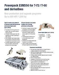 ESM350 Modern powerpack for T-72/T-90