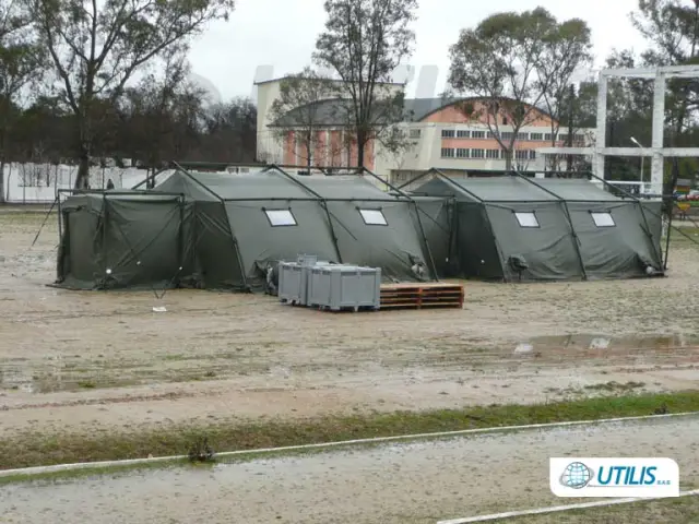 Utilis SM range shelters could be used as airlocks for COLPRO application, as connections or corridors, sanitary shelters (showers / WC) or as system storage.