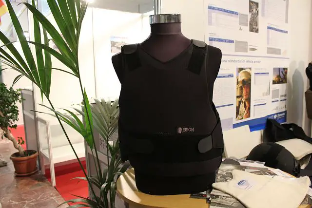 Elmon™ Co. is a Hellenic dynamic team operating with key partners worldwide to provide the best possible solutions to the professional end-users of the Military, Police, Law enforcement and Security forces. Elmon design, produce and deliver state of-the-art equipment for hard use in real conditions. At ALMEX 2001, Elmon presents the latest technology of bulletproof vest that resists in water, light and heat.