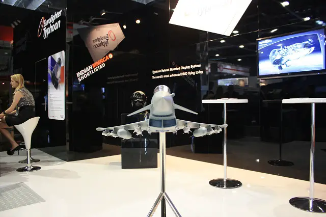 Eurofighter is present at IDET 2011 in Brno, Czech Republic, the 11th International Exhibition of Defence and Security Technologies. On their stand officials of the Czech Air Force and the Czech public can see a model of the Typhoon in Czech Air Force colors as well as an HMSS helmet. 