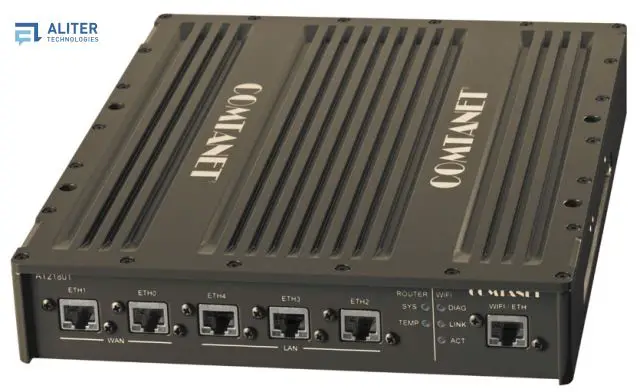 The AT21801 is a high-performance, ruggedized router based on CISCO 5915 ESR with integrated services designed to provide reliable operation for mobile military applications under extreme climatic conditions. The AT21801 allows the static or dynamic routing of IP protocol to ensure the data transition between virtual LAN networks. 