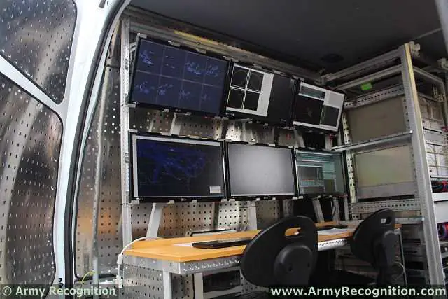 Inside view of the ERA Silent Guard vehicle.