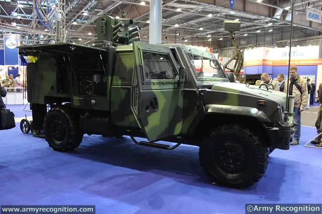 At IDET 2013, the defence exhibition currently held in Brno, Czech Republic, Czech Company VOP unveils on the Czech Army pavillon its newly delivered LAV-CBRN Light Armoured Vehicles System. It is based on a IVECO LMV chassis. 