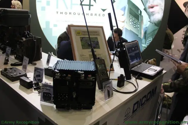 For the first time in Europe Dicom highlights its RF40 Thoroughbred tactical communication system 640 001