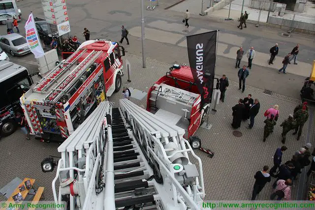 Magirus trucks highest ladder in the world Pyros Police and Fire Fighting Equipment Brno Czech Republic 640 001
