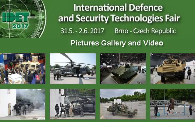 IDET 2017 Official Web TV Television pictures video photos images International Defence Security Technologies fair exhibition Brno Czech Republic
