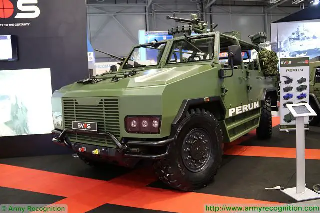Czech Company SVOS unveils its new PERUN 4x4 light vehicle in special forces configuration at IDET 2017, the the International Defence and Security Technologies Fair in Czech Republic. The vehicle will enter in service with the Czech Special Forces, and four vehicles wil be delivered in the next few months. 