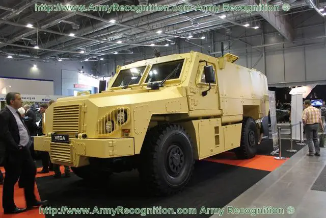 VEGA is a specially designed multi-purpose armoured vehicle providing high level of mine and all-round crew ballistic protection along with excellent cross-country capability and crew comfort in all terrain conditions. Its outstanding protection level and advanced technology equipment allow VEGA to be employed for the most various missions under any climatic conditions around the globe.