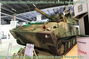 HSW 120mm self-propelled mortar carrier tracked chassis armored vehicle technical data sheet specifications description information pictures photos images video identification intelligence HSW Huta Stalowa Wola  Poland Polish army defence industry military technology