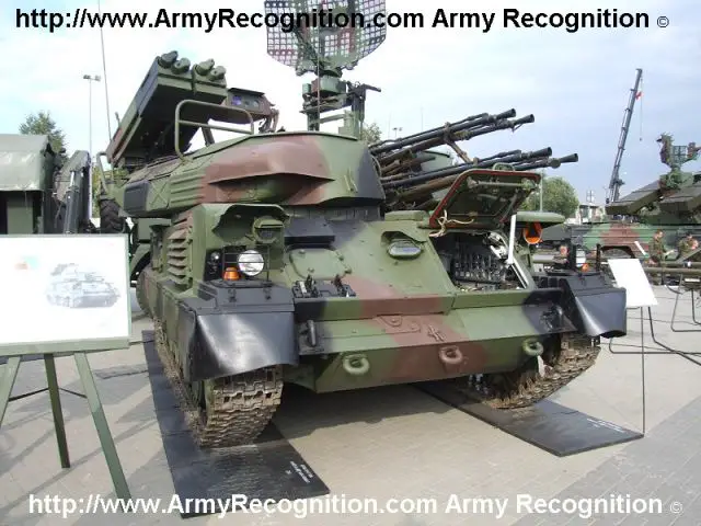 The ZSU-23-4MP "Biala" includes a new digital optical targeting system and 4 Grom surface-to-air missile launchers (MANPADS). The Biala is armed with AZP-23 automatic cannons which can fire modern ammunition and have an increased effective anti-aircraft range to about 3.5 km, 0.5–1 km more than the original ZSU-23-4. The Grom missiles' maximum range is about 5.5 km.