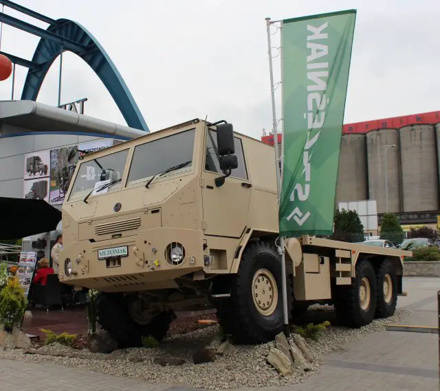 Specialized in the production of specialized vehicles in Central and Eastern Europe, Szczesniak at MSPO 2014 introduces new generation special vehicle, the High Mobility Wheeled Platform (KPWM). The High Mobility Wheeled Platform (KPWM) was designed and built as a response to market demand in cooperation with the Military Institute of Armour and Automotive and Military University of Technology. 