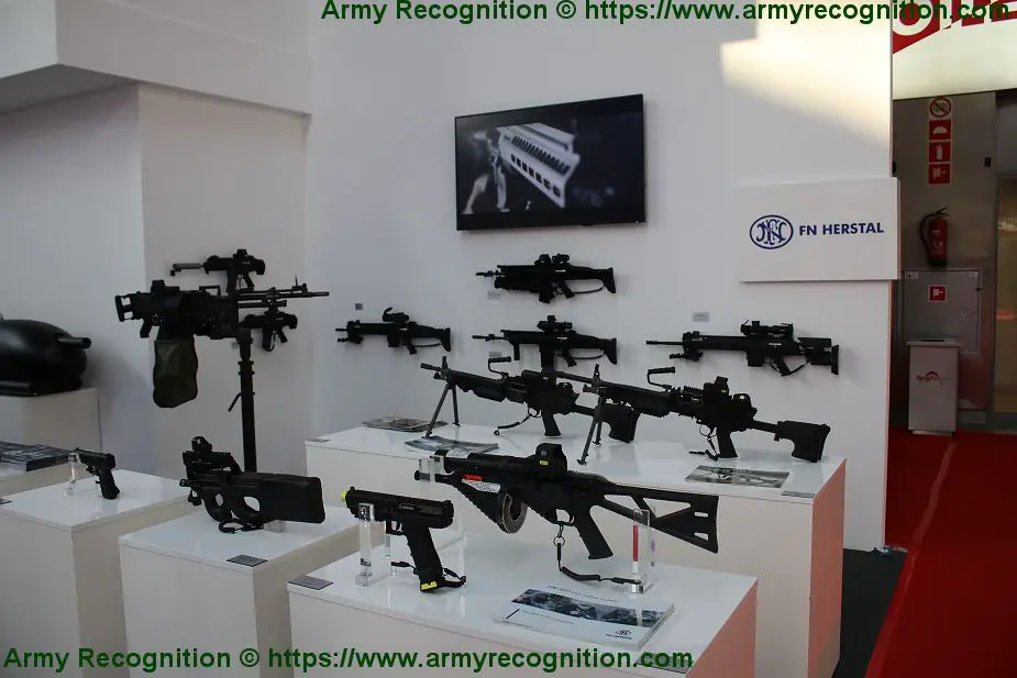 FN Herstal presents its full range of small arms and weapon systems MSPO 2019 defense exhibition Poland 925 001