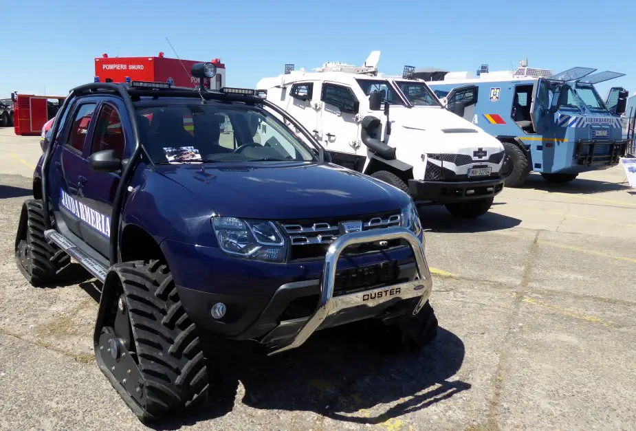 ACF Tracks on Dacia Duster for Romanian gendarmerie
