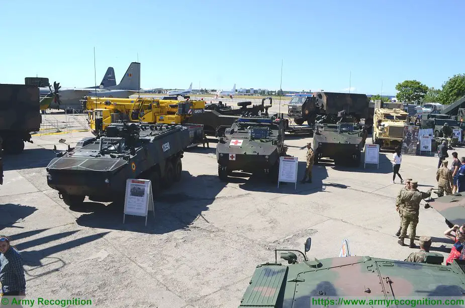 Romanian army armored and combat vehicles at BSDA 2018 defense exhibition Piranha IIIC 925 001