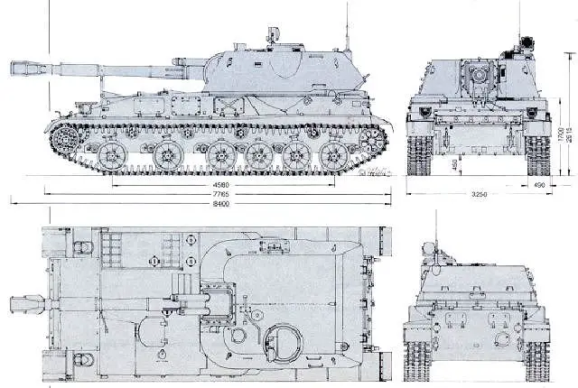2S3 Akatsiya 152 mm self-propelled howitzer technical data sheet specifications information description pictures photos images intelligence identification intelligence Russia Russian army defence industry military technology tracked armoured vehicle