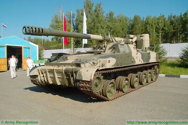 2S5 Giatsint Giatsint-S 152mm self-propelled gun technical data sheet ...