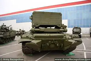 TOS-1A BM-1 Soltsepek  heavy flamethrower armoured vehicle technical data sheet specifications information description pictures photos images video intelligence identification Russia Russian army defence industry military technology 