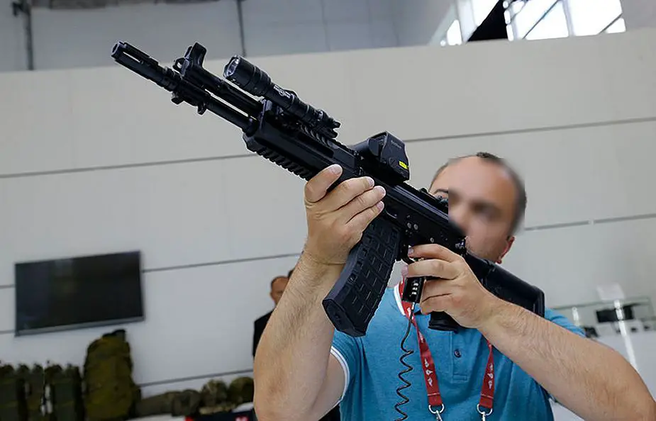 The Russian firearms manufacturer Kalashnikov Group presents the AK-12K and the AK-15K at Army-2017, the International Military Technical Forum near Moscow, Russia. The AK-12K compact assault rifle is based on the Kalashnikov AK-12 and it was especially designed for Special Forces and to be used as individual weapon for crew of combat vehicles.