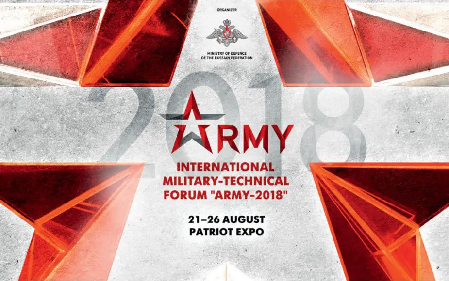 Next week opening of Army 2018 International Military Technical Forum Defense Exhibition in Russia 925 001
