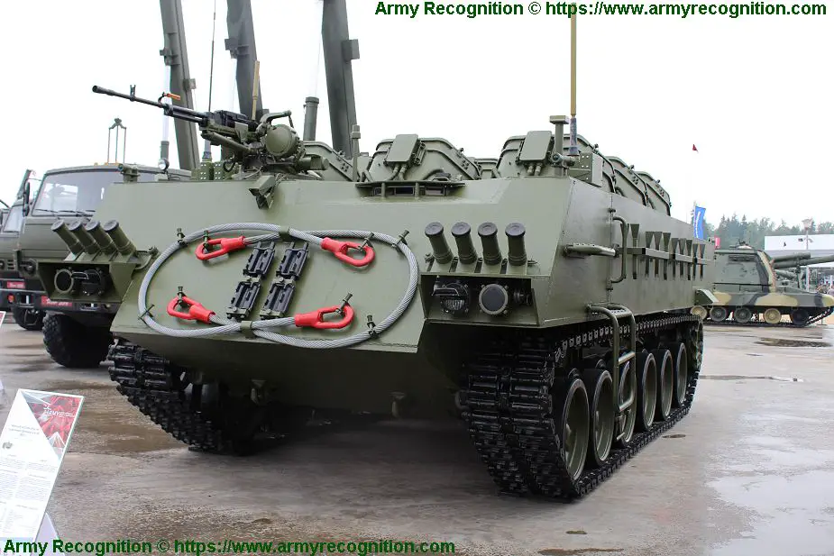 New UMZ G multipurpose tracked minelayer vehicle based on tank chassis Army 2019 Russia 925 001