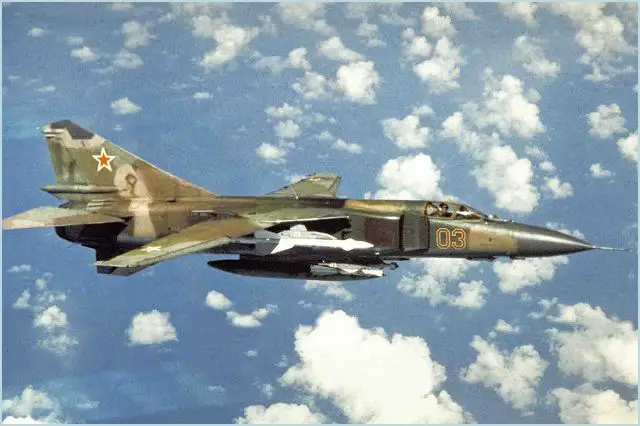 MiG-23 Flogger Mikoyan fighter aircraft technical data sheet specifications intelligence description information identification pictures photos images video Russia Russian Air Force aviation air defence industry military technology