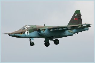 Su-25 close air support combat aircraft technical data sheet specifications intelligence description information identification pictures photos images video Russia Russian Air Force aviation air defence industry military technology