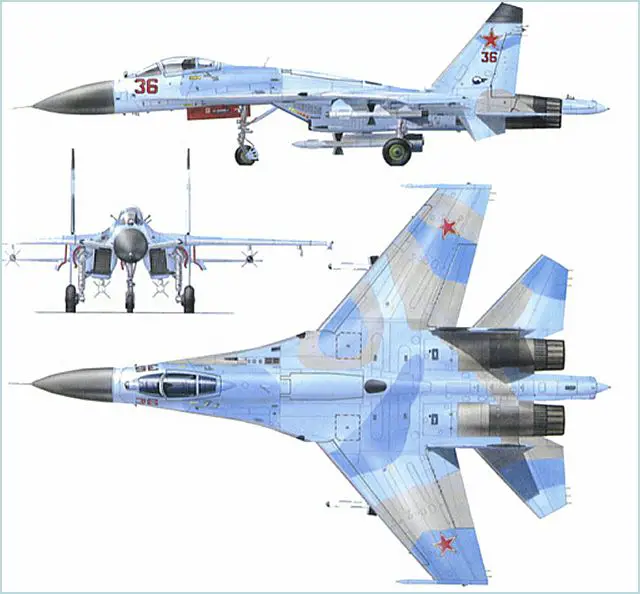 Su-27 ??-27 Sukhoi ????? fighter aircraft technical data sheet specifications intelligence description information identification pictures photos images video Russia Russian Air Force aviation air defence industry military technology