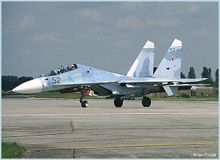 Su-30 Su-30M Sukhoi fighter aircraft technical data sheet specifications intelligence description information identification pictures photos images video Russia Russian Air Force aviation air defence industry 