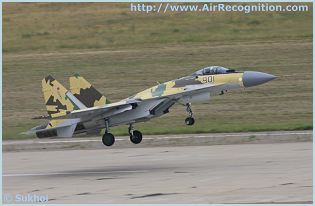 Su-35 Sukhoi multifunctional multirole fighter aircraft technical data sheet specifications intelligence description information identification pictures photos images video Russia Russian Air Force aviation air defence industry 