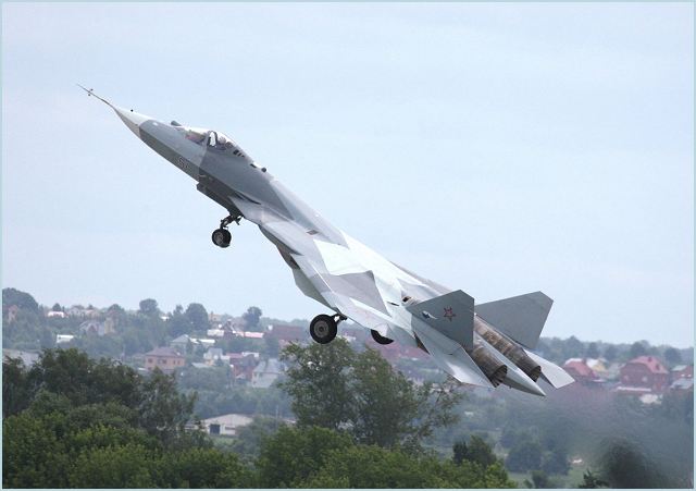 Today the first flight of the 3-rd prototype of the fifth generation aviation complex (PAK FA) T-50 took place in Sukhoi’s KnAAPO aircraft plant in Komsomolsk-on-Amur. The plane was piloted by distinguished test pilot of the Russian Federation, the Hero of Russia Sergey Bogdan.