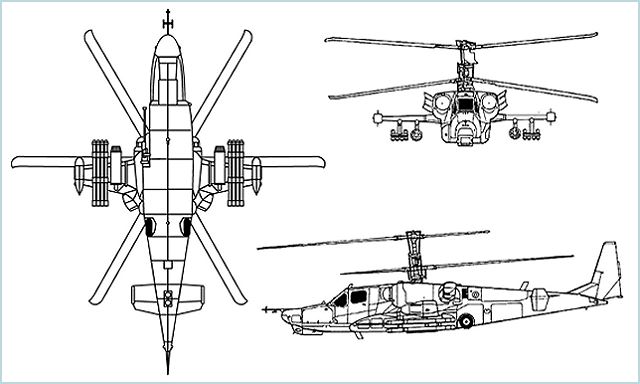 Ka-52 Alligator Kamov attack helicopter technical data sheet specifications intelligence description information identification pictures photos images video Russia Russian Air Force aviation air defence industry military technology