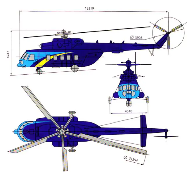 Mi-171 cargo passenger transport helicopter technical data sheet specifications intelligence description information identification pictures photos images video Russia Russian Air Force aviation air defence industry military technology